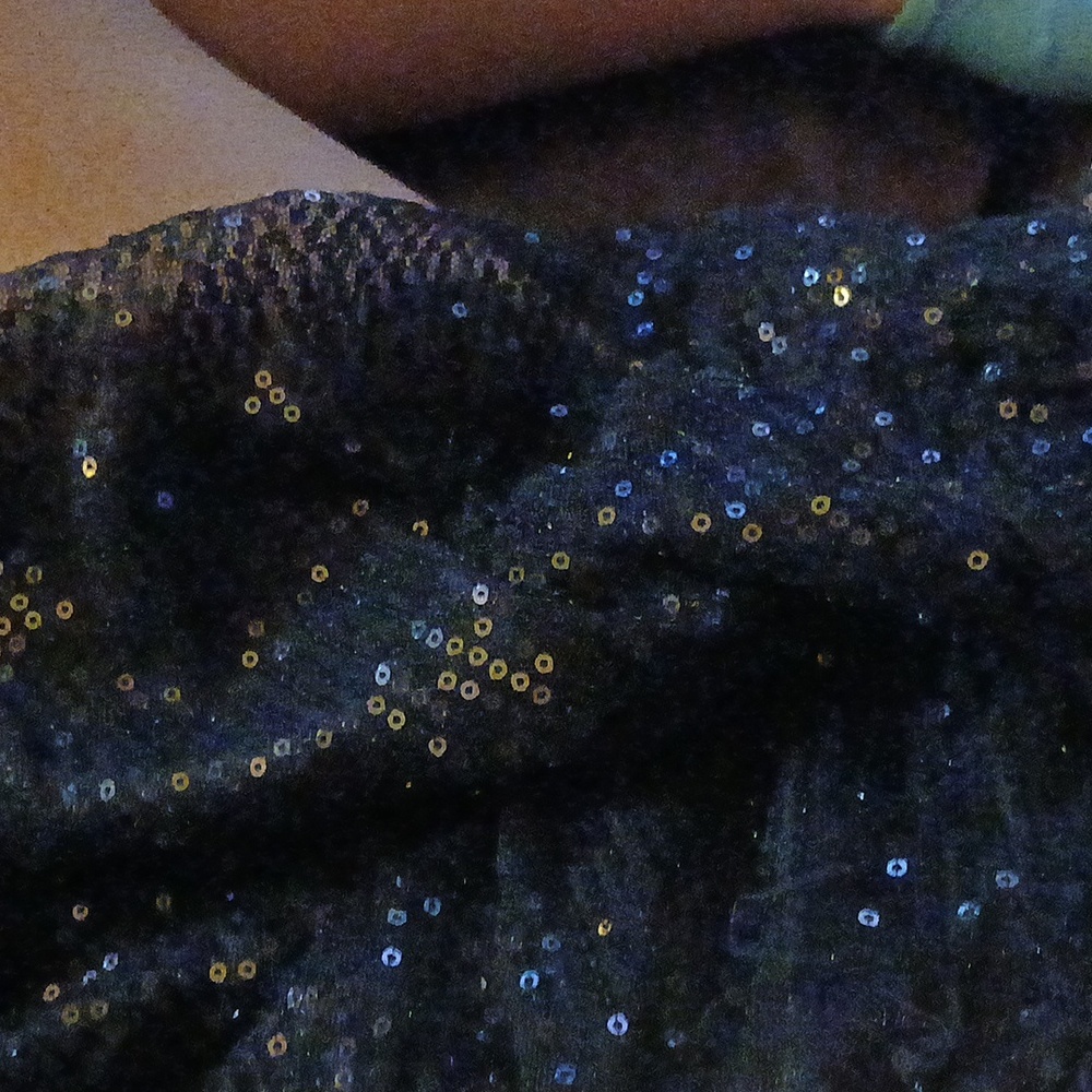 Black Sequin Skirt
